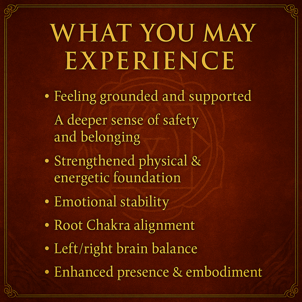 Root Chakra Ormus Elixir | Grounding Energy + Monoatomic Gold + Red Jasper & Tourmaline for Stability & Strength