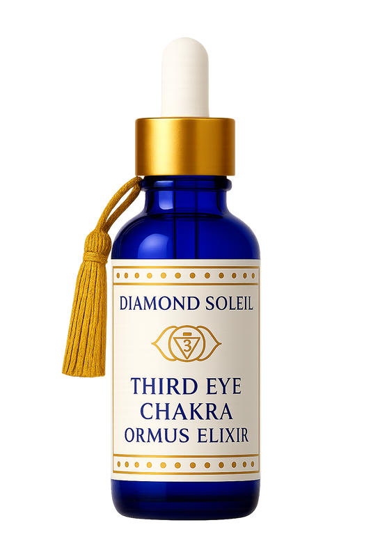 Third Eye Chakra Monoatomic Gold Ormus Elixir by Diamond Soleil – enhances intuition, inner vision, and energetic clarity