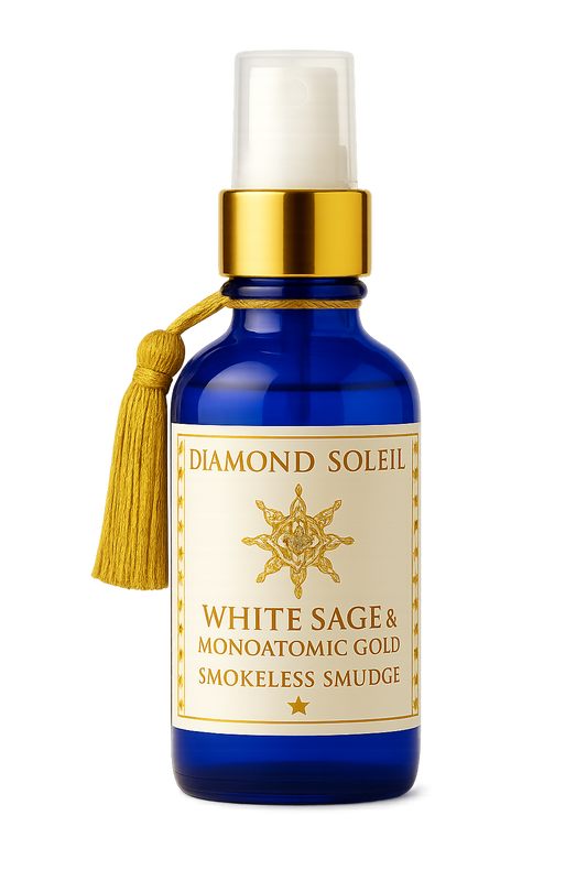 White Sage Smudge Spray w/ Monoatomic Gold Ormus - Energy Cleansing & Protection