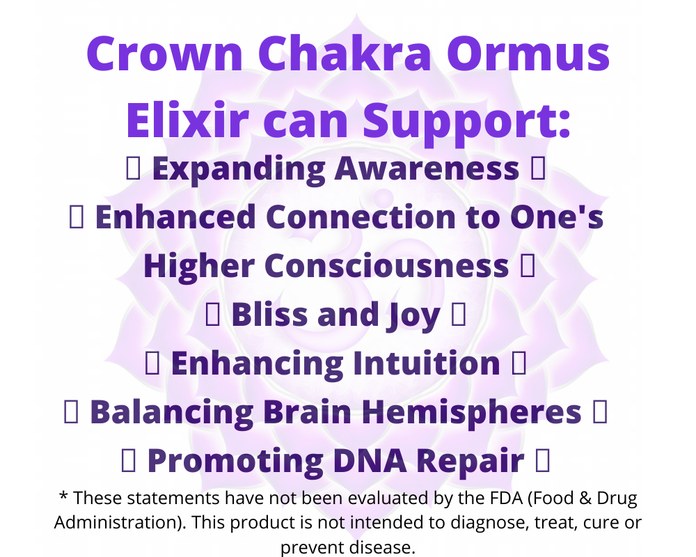 Crown Chakra Ormus Elixir - Expanded Awareness